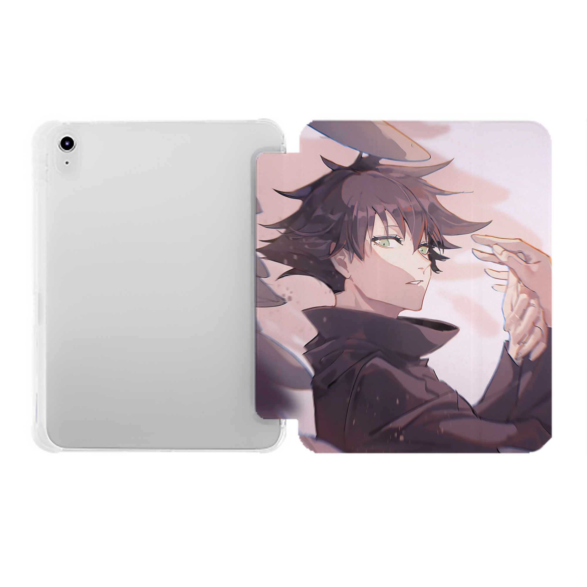 （画像用） SPY×FAMILY间谍家家酒 IPad ケース ペン収納付き 三つ折りスタンド PUレザー×シリコン 対応機種9.5/10.5/10.9インチ